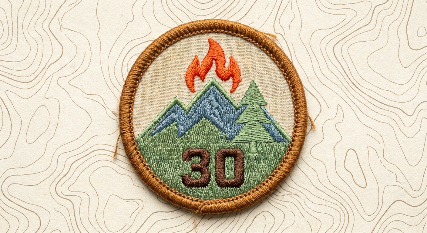 An embroidered streak patch